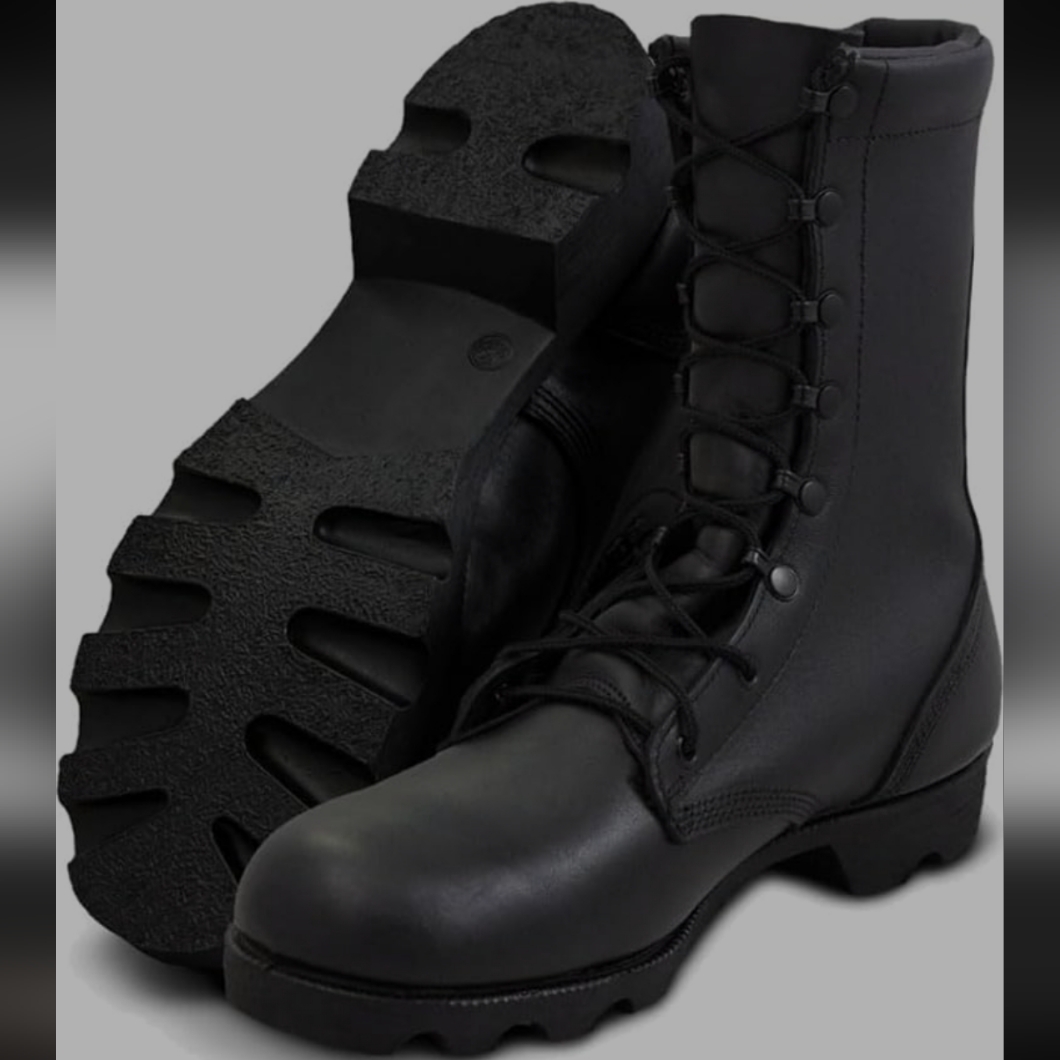 Altama Panama Sole Jungle Combat Boot 10" Black All Leather Upper 10.5